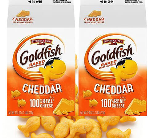 Goldfish Cheddar Crackers, 2-Count Boxes as low as $8.66 Shipped Free (Reg. $17.98) – $4.33/27.3-Oz Box