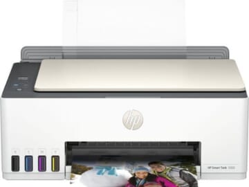 HP Smart Tank 5000 Wireless All-in-One Supertank Inkjet Printer for $160 + free shipping