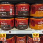 Big Tubs Of Folgers Ground Coffee Just $6.99 At Kroger