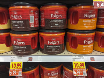 Big Tubs Of Folgers Ground Coffee Just $6.99 At Kroger