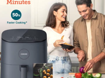 COSORI Pro LE 5-Qt Air Fryer $79.99 After Coupon (Reg. $100) + Free Shipping – With 9 Customizable Functions & 130+ Recipes