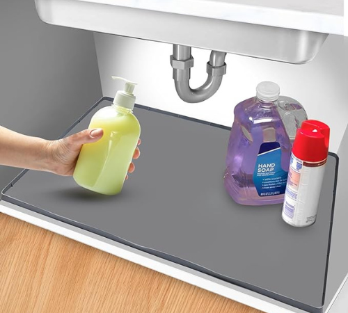 Keep your surroundings neat and organized with this Silicone Kitchen Sink Drain Mat for just $14.98 After Code (Reg. $29.99)