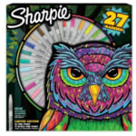Sharpie Permanent Markers Spinner Pack, 27-Count $9.97 – $0.37 Each, 16 Fine Point + 11 Ultra-Fine