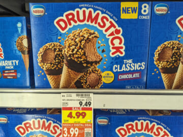 Pick Up Nestle Drumstick Cones 8-Count Boxes For Just $3.99 At Kroger