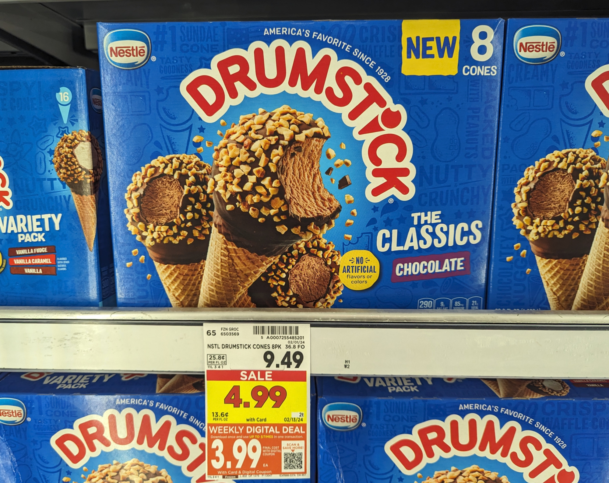 Pick Up Nestle Drumstick Cones 8-Count Boxes For Just $3.99 At Kroger