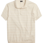 J.Crew Factory Men's Striped Johnny-Collar Sweater-Polo for $17 + free shipping w/ $99