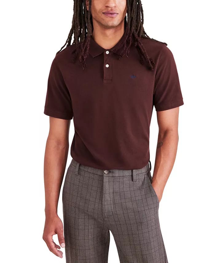 Dockers Men's Icon Slim-Fit Embroidered Logo Polo Shirt for $23 + free shipping w/ $25