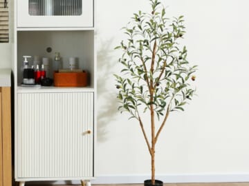 4-Foot Artificial Olive Plant for $29 + free shipping w/ $35