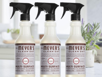 Mrs. Meyer’s Clean Day 3-Pack Lavender Scent Multi-Surface Everyday Cleaner as low as $5.23 After Coupon (Reg. $15) + Free Shipping – $1.74/16 Oz Bottle