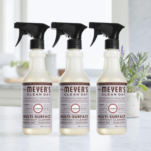Mrs. Meyer’s Clean Day 3-Pack Lavender Scent Multi-Surface Everyday Cleaner as low as $5.23 After Coupon (Reg. $15) + Free Shipping – $1.74/16 Oz Bottle