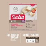 SlimFast 12-Count Keto Fat Bomb Strawberry Topped Cheesecake Snack Bar Minis as low as $6.38 After Coupon (Reg. $15.39) + Free Shipping – 53¢/Bar