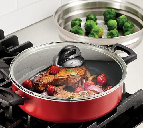 Tramontina 4-Quart Covered Nonstick Pan w/ Steamer $19.53 (Reg. $30)