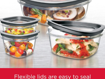 Rubbermaid 10-Piece Premier Meal Prep Food Storage Container Set $24.99 (Reg. $32)