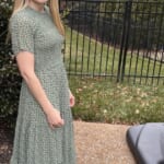 Women Casual Short Sleeve Crew Neck Summer Dress Bohemian Floral Printed Flowy Maxi Dresses