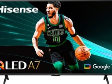 Hisense 55A76K 55" QLED 4K UHD Smart Google TV for $270 + free shipping