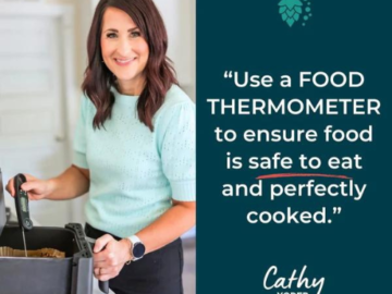 Achieve culinary perfection with the Instant Read Food Thermometer by Pine & Pepper $19.99 (Reg. $24.99)