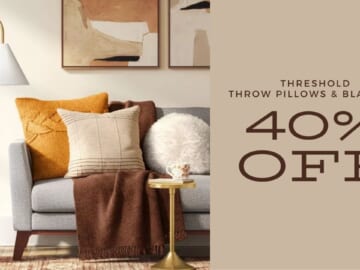 Target | 40% Off Threshold Pillows & Blankets