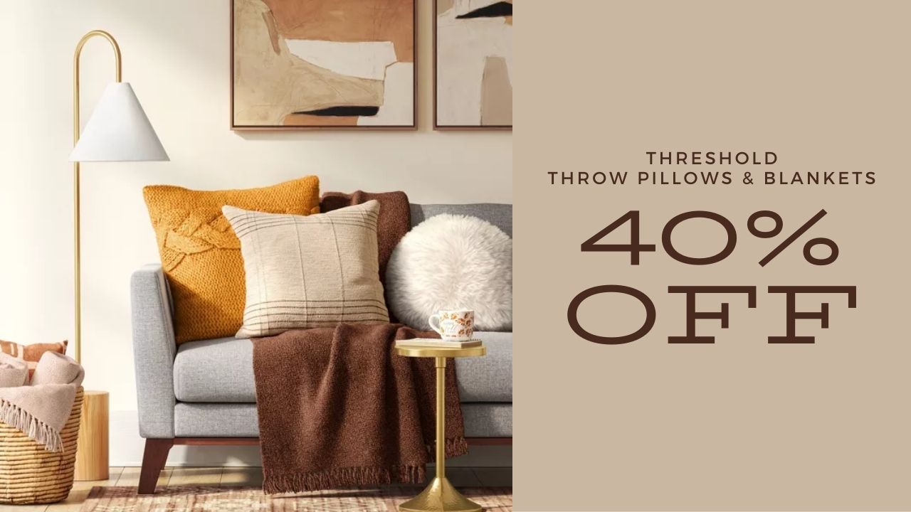 Target | 40% Off Threshold Pillows & Blankets