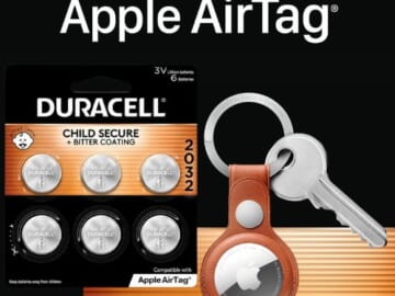 Duracell Lithium Coin Batteries, 6-Count CR2032 as low as $4.98 After Coupon (Reg. $17.69) + Free Shipping – 83¢/Battery