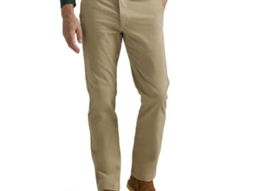 Lee Men's Motion Flex Flat Front Chinos for $17 + free shipping w/ $35