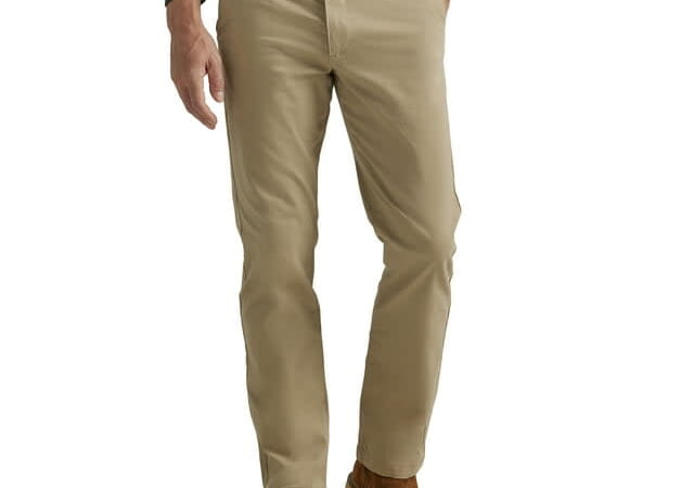 Lee Men's Motion Flex Flat Front Chinos for $17 + free shipping w/ $35