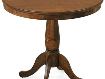 Gymax 32" Round Pedestal Dining Table for $116 + free shipping