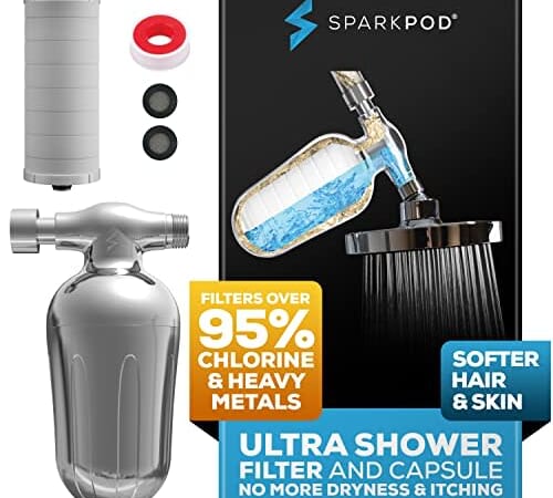 SparkPod Ultra Shower Water Filter & Cartridge from $6 + free shipping