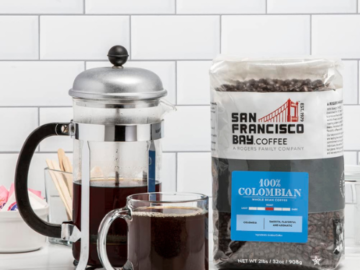 San Francisco Bay 100% Colombian Whole Bean Coffee, Medium Roast, 2 lb Bag as low as $12.99 After Coupon (Reg. $22) + Free Shipping
