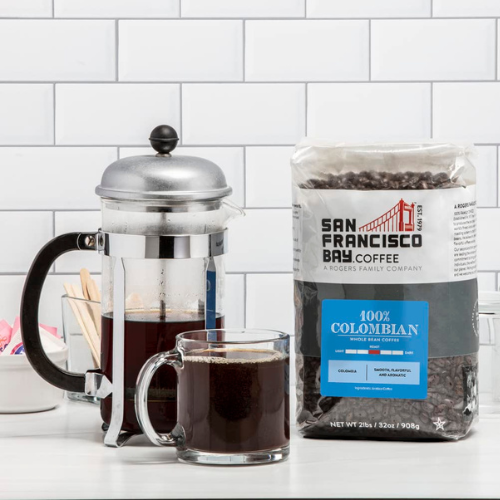 San Francisco Bay 100% Colombian Whole Bean Coffee, Medium Roast, 2 lb Bag as low as $12.99 After Coupon (Reg. $22) + Free Shipping