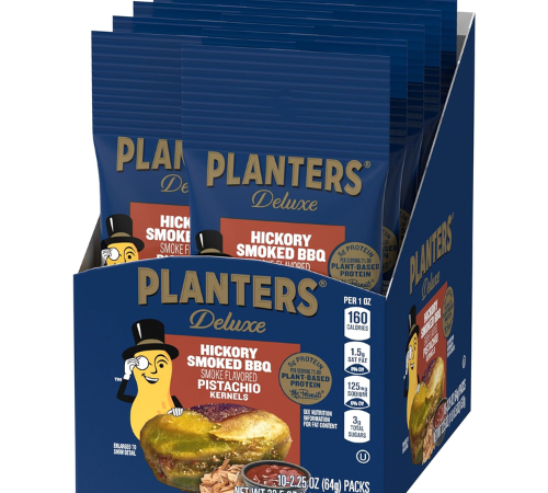 PLANTERS 10-Pack Hickory Smoke Barbecue Pistachio Tube as low as $12.14 Shipped Free (Reg. $19.15) – $1.21/2.25 Pouch