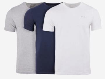 Eddie Bauer Men's 3pk Classic Cotton Crew