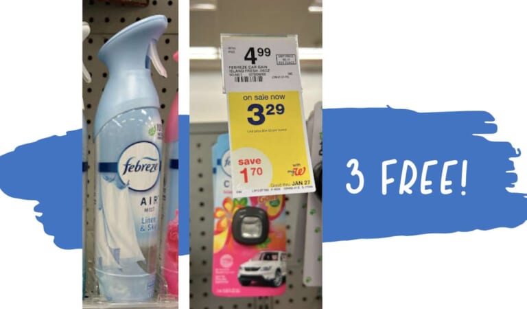 3 FREE Febreze Air Freshener Items | Walgreens Deal Ends Today