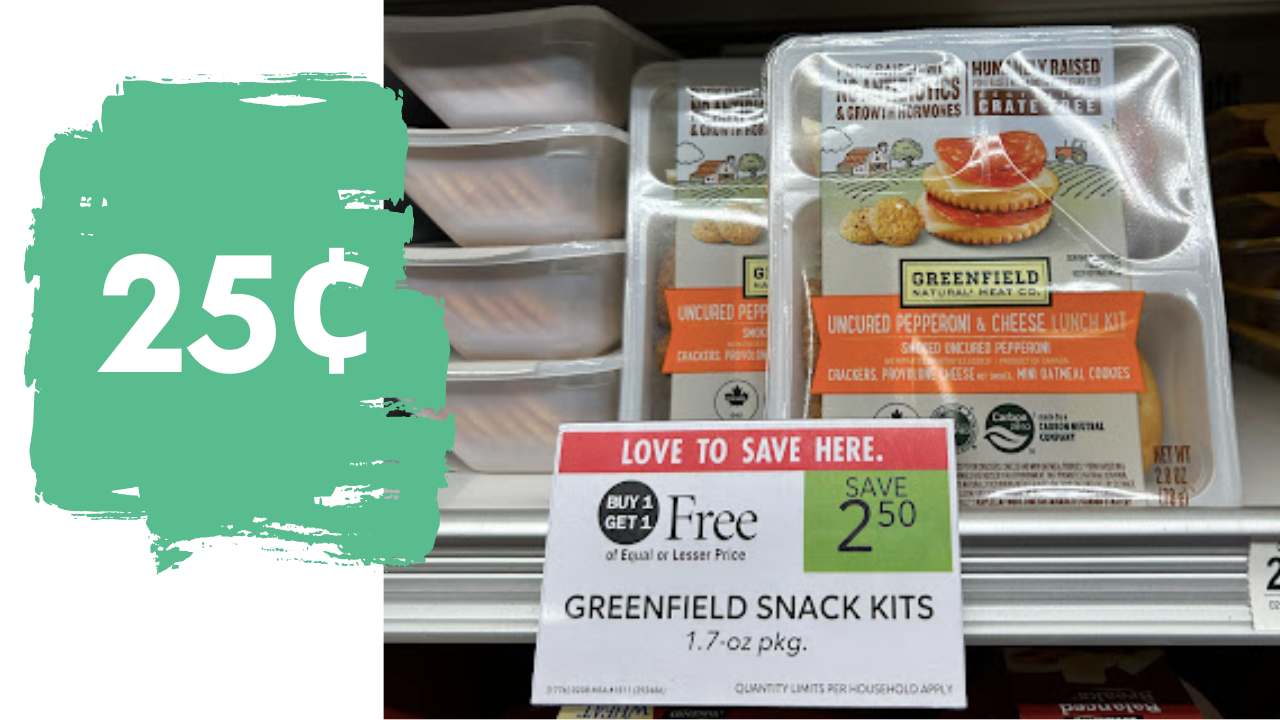 25¢ Greenfield Snack Kits at Publix!