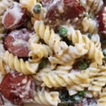 sausage alfredo pasta