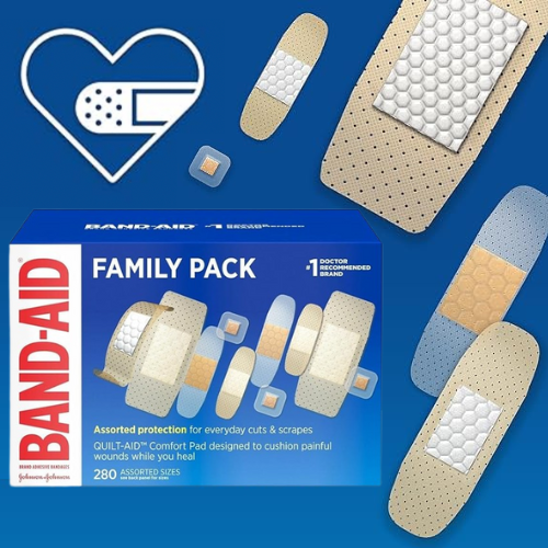 Band-Aid Adhesive Bandages 280-Count Variety Pack as low as $12.38 Shipped Free (Reg. $23.45) – 4¢/Bandage