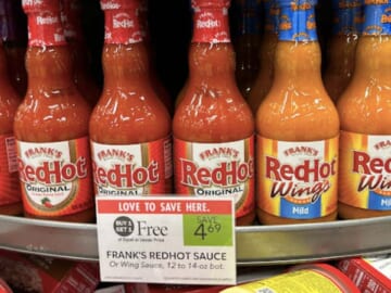 $1.67 Frank’s RedHot Sauce at Publix