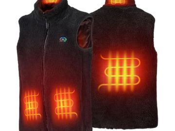 Kemimoto Women's Fleece Heated Vest for $35 + free shipping