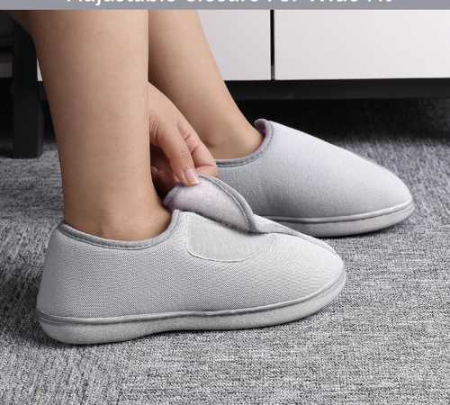 Women’s Slippers with Memory Foam and Adjustable Closures $9.99 (Reg. $16.99)
