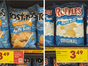 Tostitos Or Ruffles Party Size Chips Just $3.49 At Kroger