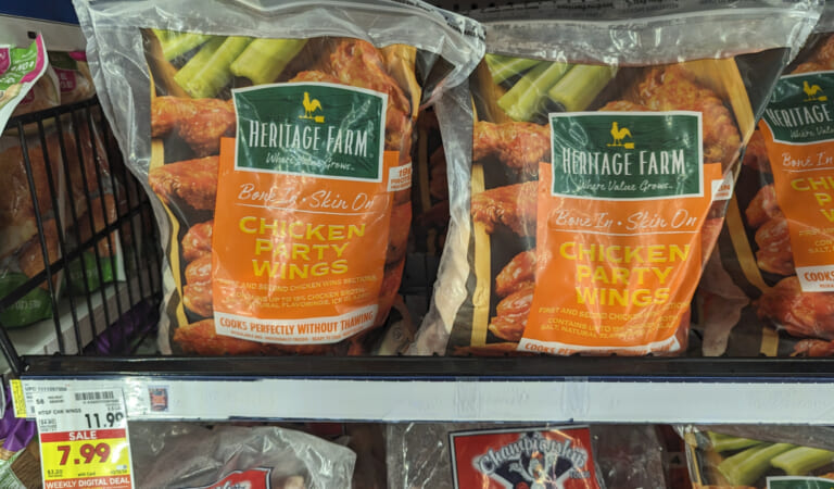 Heritage Farm Chicken Party Wings Just $5.99 Per Bag (Regular Price $11.99)
