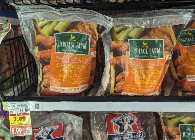 Heritage Farm Chicken Party Wings Just $5.99 Per Bag (Regular Price $11.99)