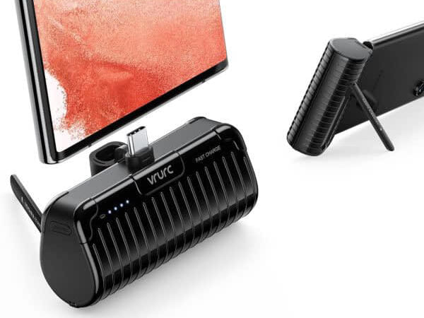 5,000mAh Power Bank w/ Phone Stand for $8 + free shipping