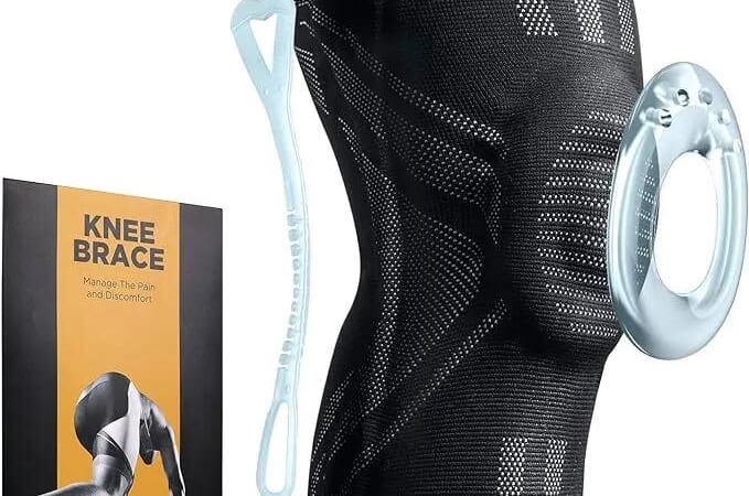 Compression Knee Brace w/ Patella Gel Pad & Side Stabilizers for $10 + free shipping