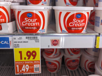 Get Kroger Sour Cream For Just $1.49