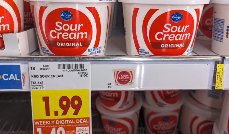 Get Kroger Sour Cream For Just $1.49