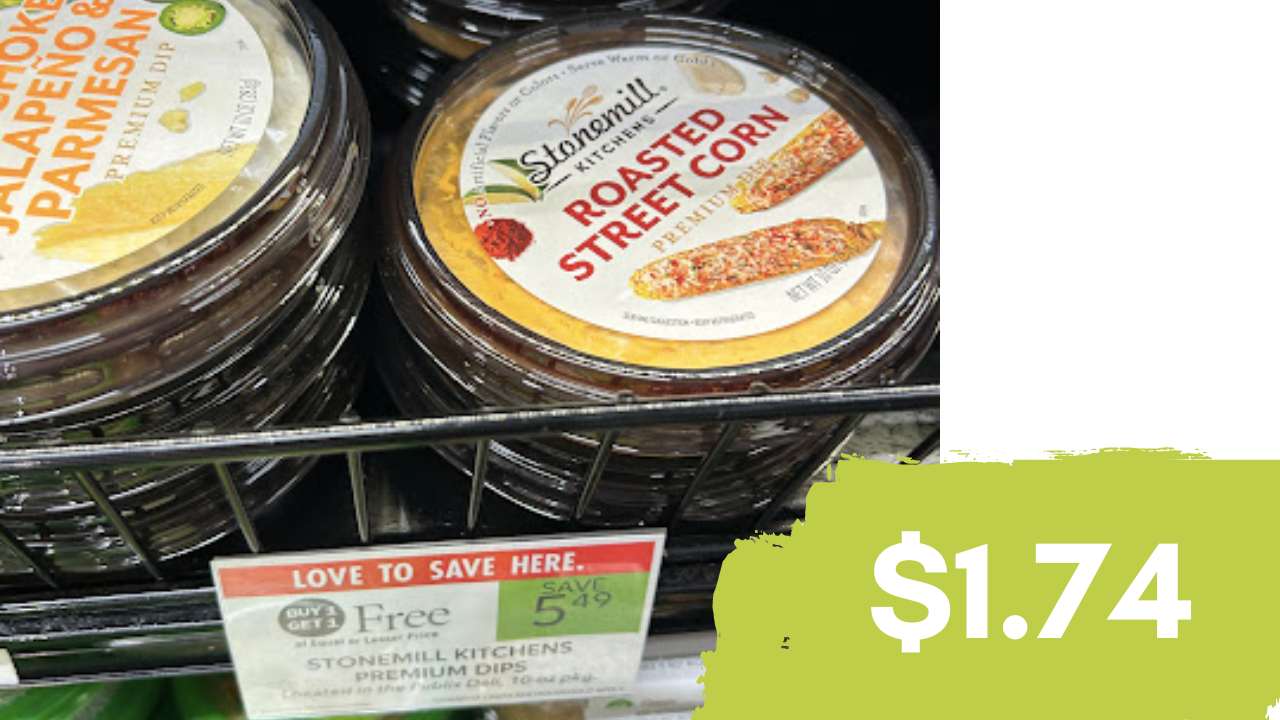 $1.74 Stonemill Kitchens Premium Dip (reg. $5.49) at Publix