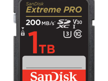 SanDisk Extreme PRO 1TB SDXC Memory Card for $140 + free shipping