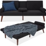 Mid-Century Modern Upholstered Futon