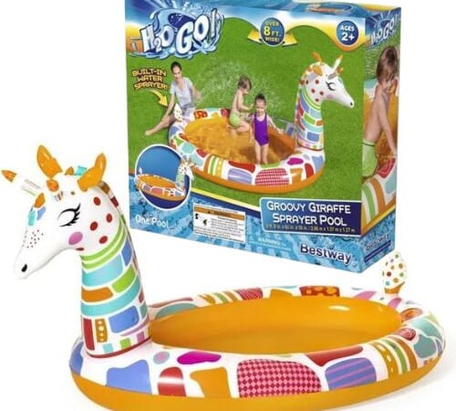 H2OGO! Groovy Giraffe Inflatable Pool with Sprayer $9.98 (Reg. $32.08)