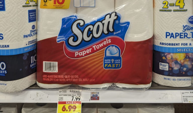 Scott Paper Towels For Only $4.99 At Kroger